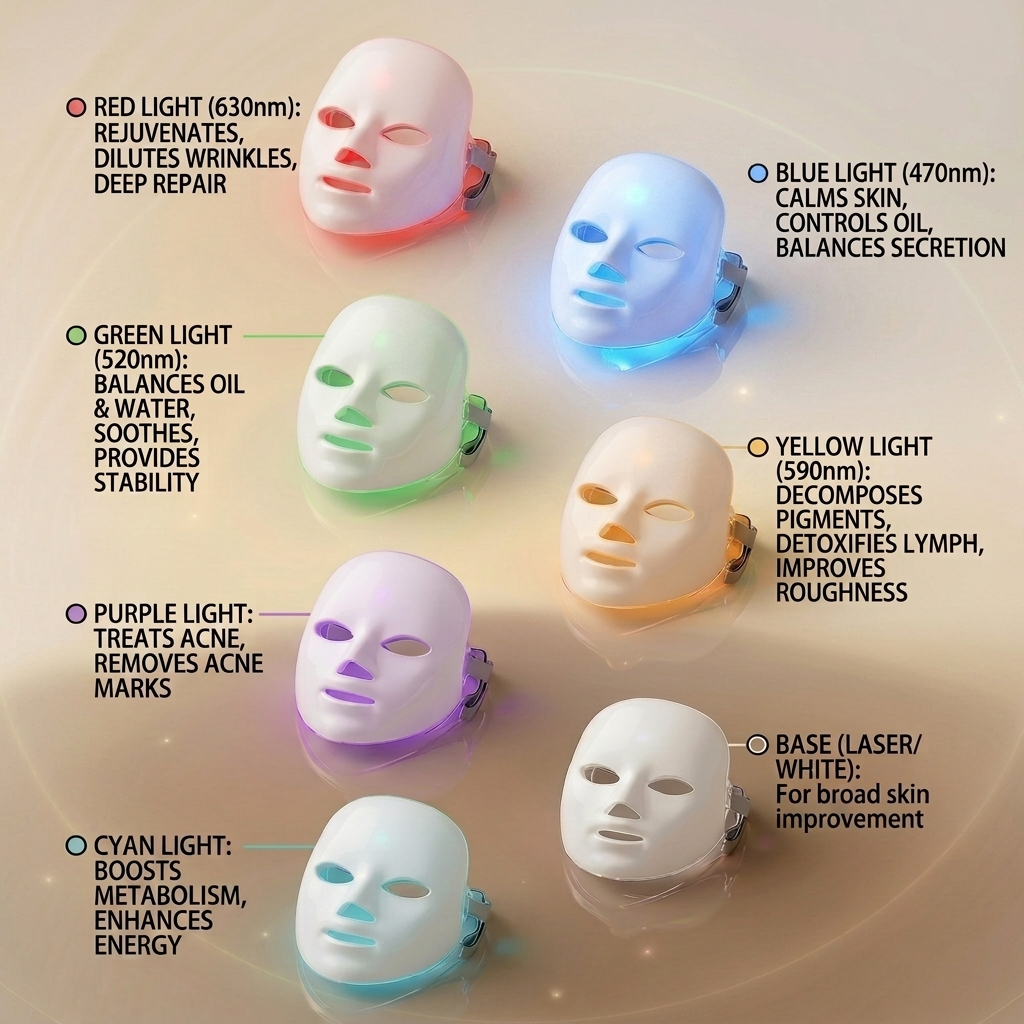 BeGlow Lumière Pro™ — 7-Light Facial & Neck Therapy Duo