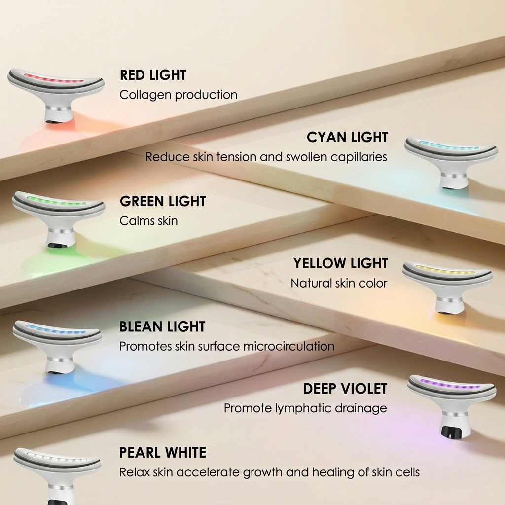 BeGlow LiftWand Pro™ — 7-Light Sonic Facial Therapy Device