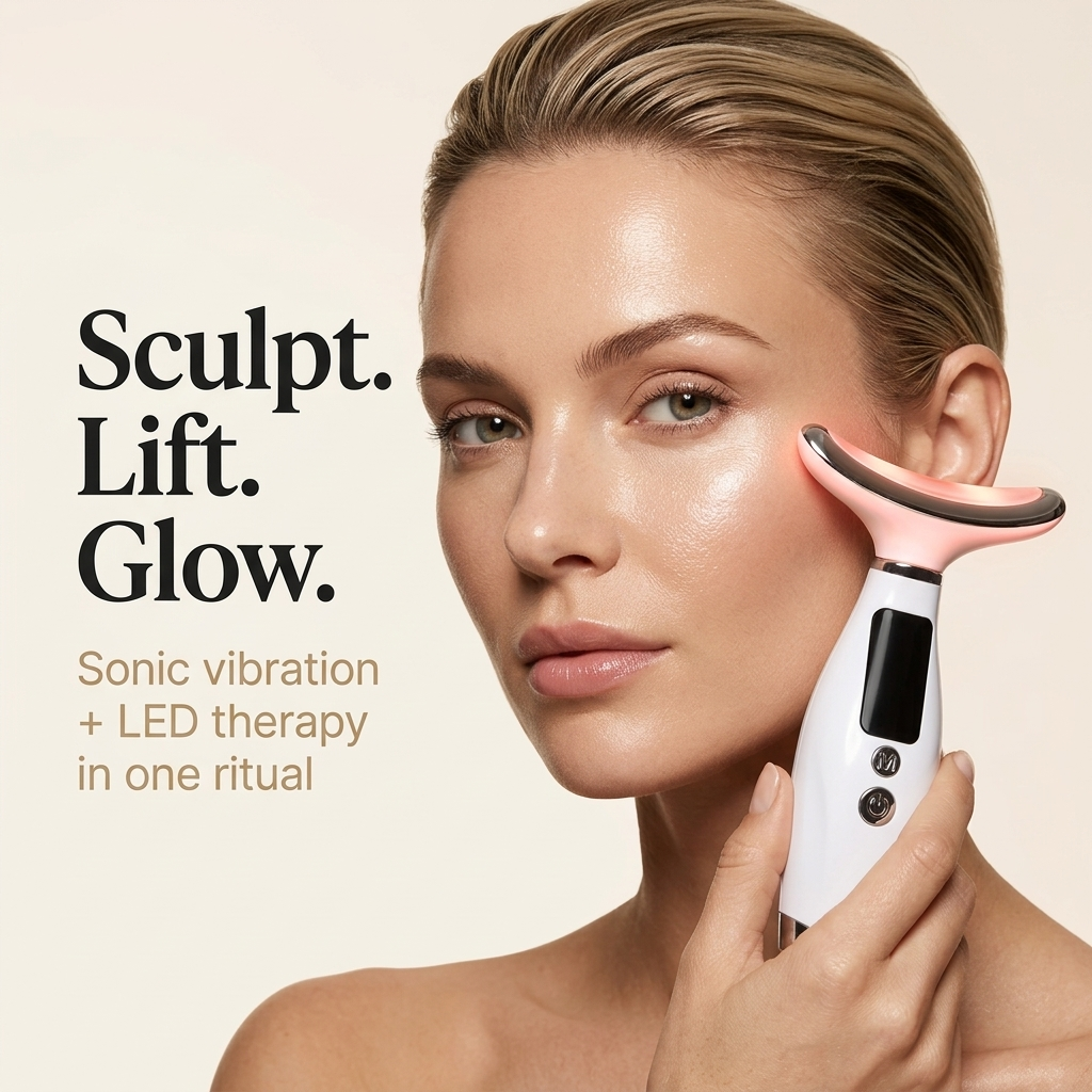 BeGlow LiftWand Pro™ — 7-Light Sonic Facial Therapy Device