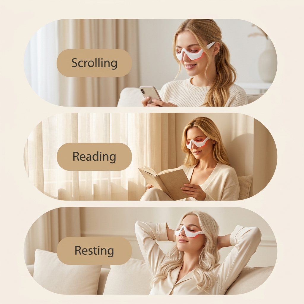 BeGlow LumiEye Pro™ — Red Light Eye Therapy Device