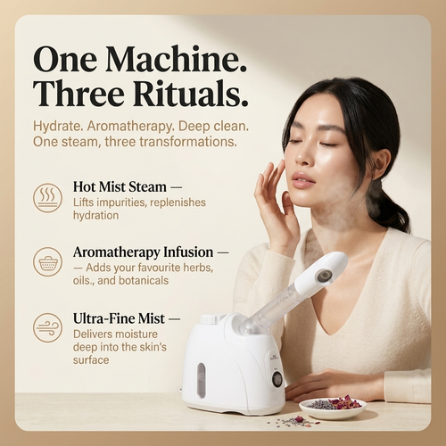 BeGlow Aura Mist™ — Aromatherapy Facial Steamer