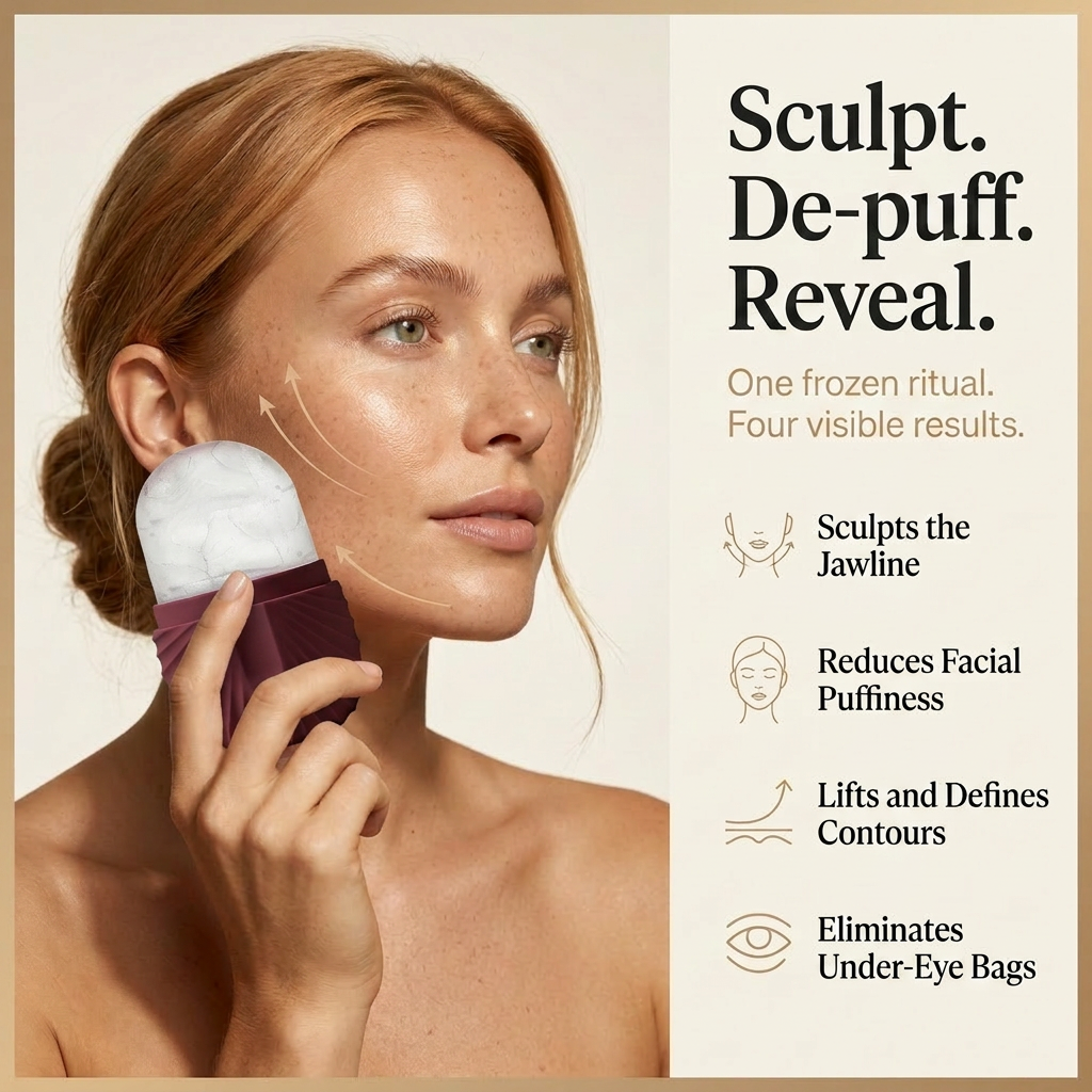 BeGlow Glow Ritual Set™ — Gua Sha, Face Roller & Ice Mould Trio