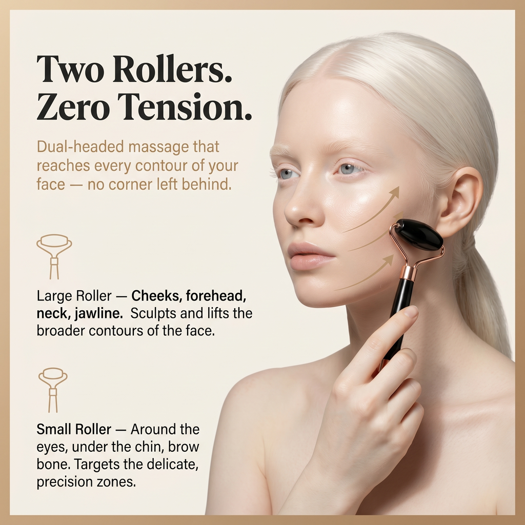 BeGlow Glow Ritual Set™ — Gua Sha, Face Roller & Ice Mould Trio