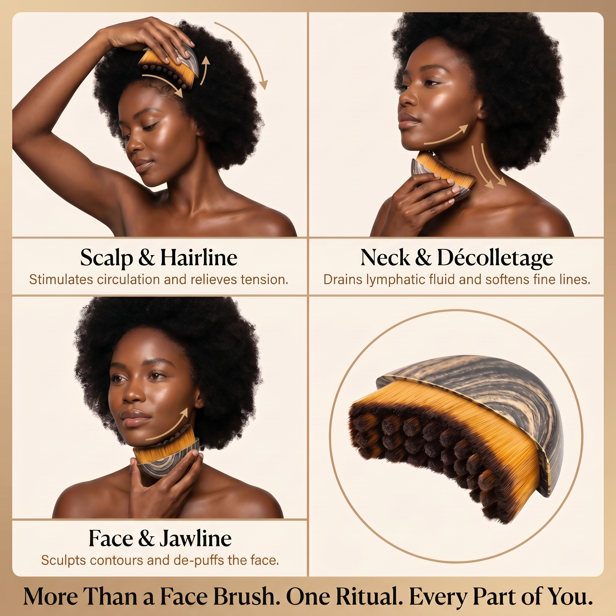 BeGlow Meridian Brush™ — Lymphatic Massage Tool