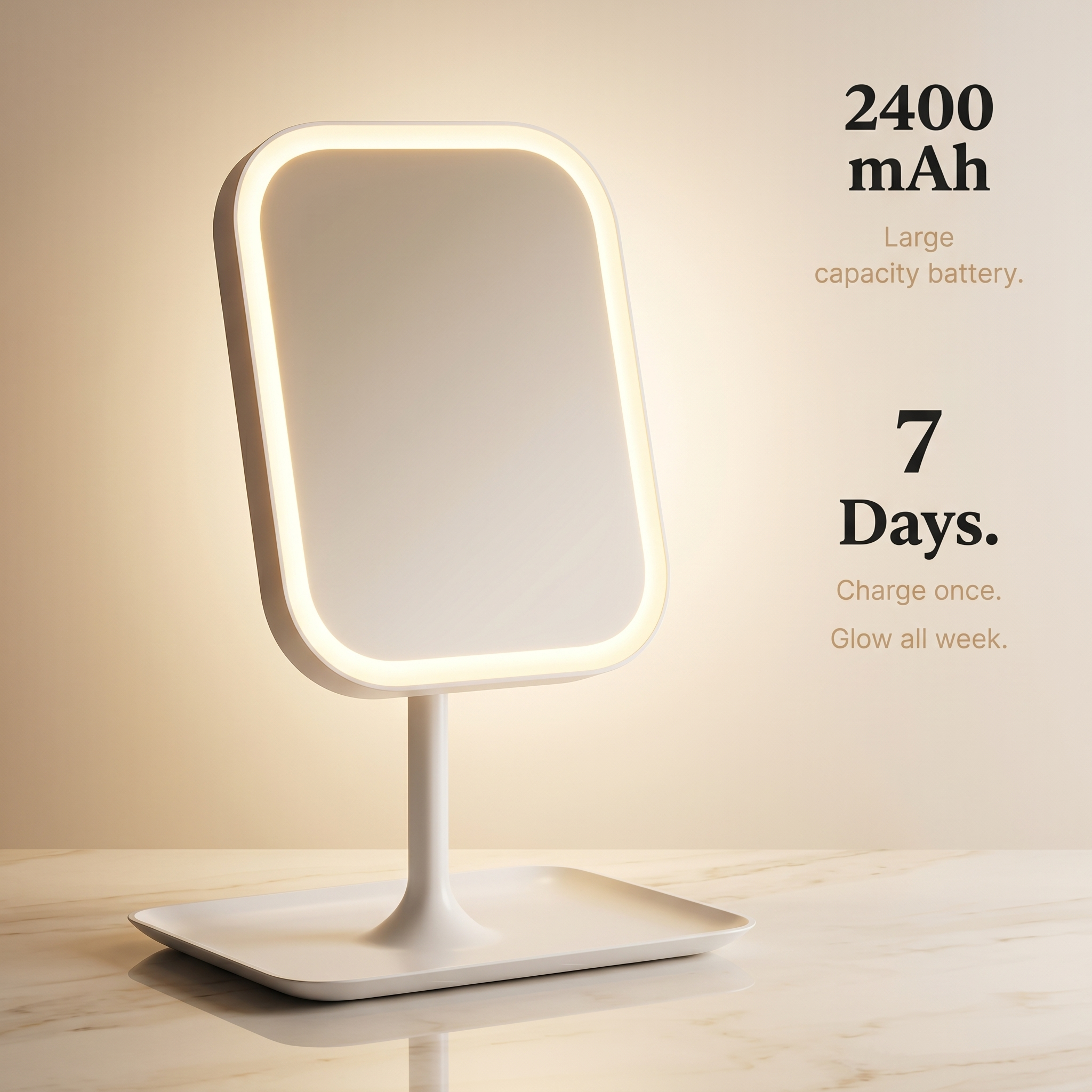 BeGlow Golden Hour™ — LED Vanity Mirror with Smart Light Control