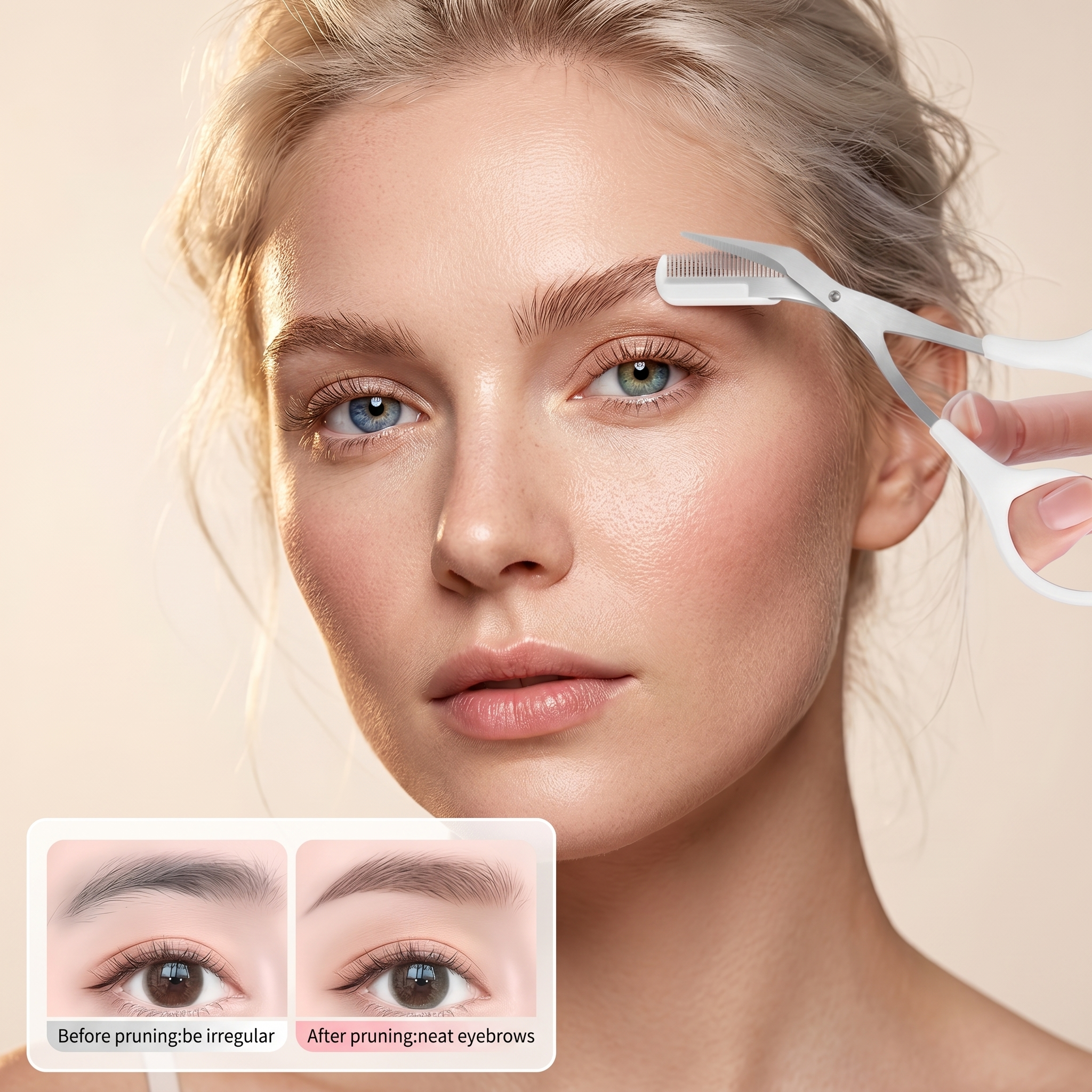 BeGlow Arch™ — Eyebrow Scissors
